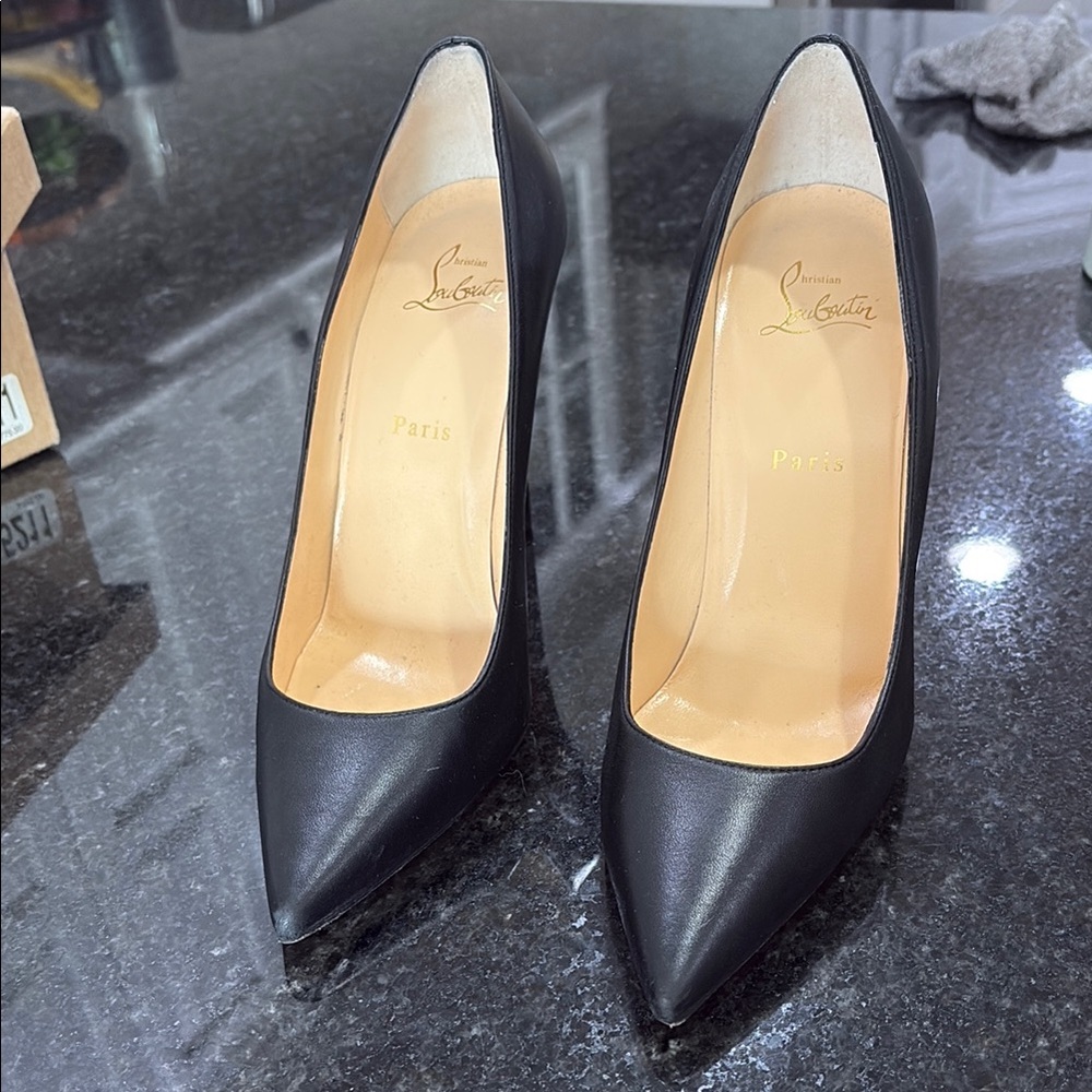 Christian Louboutin Black Patent Leather Heels